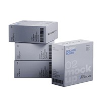Boîte cadeau haut de gamme personnalisée pour cosmétiques, parfums et crèmes pour le visage, en carton blanc auto-élevant