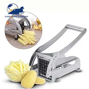 Edelstahl manuelle Kartoffel schneider Maschine Gurken schneider Kartoffel chips Streifens ch neider Pommes Frites Cutter