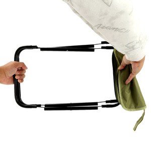 Taburete Plegable Rectangular Verde Militar, Portátil, para Dibujar, Acampar, Pescar, Diseño Minimalista, Silla Plegable - Product Image 3