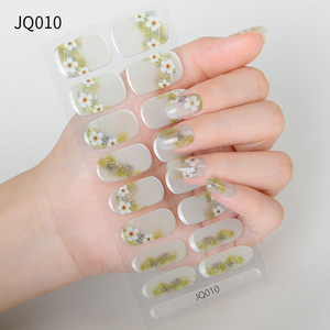 16 Puntas Adhesivas de Gel UV de Larga Duración para Uñas, Parches de Gel para Uñas, Tiras de Gel Semicurado que Requieren Lámpara UV - Product Image 1