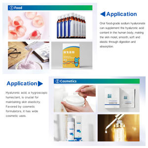 99% puro alto medio basso peso molecolare di sodio ialuronato polvere di acido ialuronico - Product Image 2