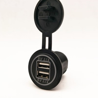 Chargeur de voiture double USB LED 4.2A 2 ports 12V 24V pour téléphone portable, chargeur USB pour voiture, bateau