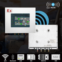 Marco abierto 10 12 15 17 19 pulgadas I3 I5 I7 resistente al agua completo Ip66 quiosco de computadora todo en uno Panel táctil Industrial Pc