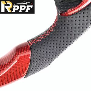 Volant en fibre de carbone rouge de haute qualité Rppf avec poignées pour <span class=keywords><strong>Dodge</strong></span> Charger <span class=keywords><strong>2015</strong></span>-2021 <span class=keywords><strong>Dodge</strong></span> <span class=keywords><strong>Durango</strong></span> 2018-2021 - Product Image 6