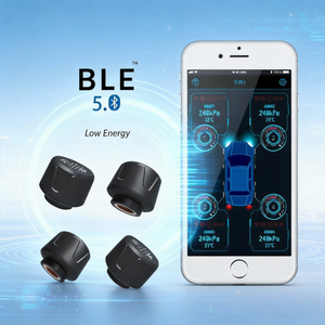 เซ็นเซอร์ TPMS ระดับพรีเมียม Changxiao บลูทูธ 5.3 ระบบแจ้งเตือนแรงดันลมยางรถยนต์แบบเรียลไทม์ พร้อมแอป IOS และ <span class=keywords><strong>Android</strong></span> - Product Image 1