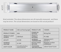 22 COB 36W blinkende LED-Blitzlicht leiste 12-24V Warnleuchte in voller Größe für Einsatz fahrzeuge Autozubehör