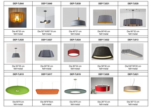 Lampe suspendue en feutre absorbant le son décorative, plusieurs couleurs, intérieurs personnalisés, luminaire suspendu en feutre de laine pour bureau commercial - Product Image 6