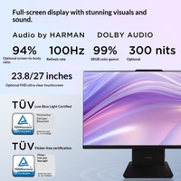 Computadora Todo en Uno Lenovo Yangtian S660 de 23.8 Pulgadas con Bisel Estrecho para Negocios, con Procesador I5-1135G7, RAM DDR5, SSD M.2 y Cámara Web