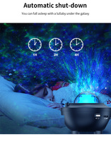 Lampe LED d'ambiance blanche pour salon, corps en plastique, petit bol, USB, avec musique et effet d'ondulation d'eau rotatif, vente en gros d'usine