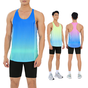 Camiseta Deportiva de Secado Rápido para Hombre, Chaleco Deportivo, Camiseta de Gimnasio Lisa para Hombre y Mujer, Venta al Por Mayor, Poliéster - Product Image 2