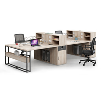 Mobilier de bureau commercial moderne de luxe ensemble de chaises de bureau modulaires poste de travail exécutif avec bureau de travail design