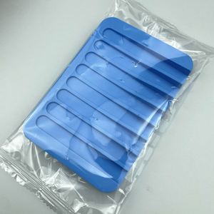 Self Draining Silicone Soap Mat, Flexible Anti-slip Soap Saver <b>Tray</b> for <b>Shower</b>, Bathroom Countertop & Kitchen Sink - Product Image 4