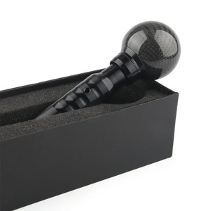 Pommeau de levier de vitesse en alliage d'aluminium, texture en véritable fibre de carbone, ergonomique, pour Honda LCV Europe, D1570 - Product Image 1