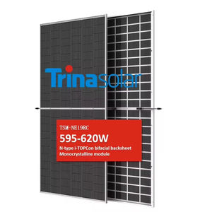 Paneles Solares Trinasolar Tipo N, Bifaciales, de Doble Vidrio, 132 Celdas, Monocristalinos, 23% de Eficiencia, 595W-620W - Product Image 1