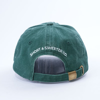 Gewassen Katoen Vintage Outdoor Oem Low Profile Cap Maatwerk 6 Panel Gebogen Rand Papa Cap Geborduurd Logo