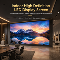 Layar LED Indoor Fine Pitch P2 P2.5 HD Seamless Video Wall untuk Ruang Rapat, Konferensi, Aula Pameran, Museum Seni