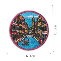 Patch Bordir Logo Kustom MOQ Rendah Grosir, Patch Bordir untuk Pakaian dan Topi, Bisa Disetrika dan Dijahit