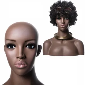 Chocolate Brown Styrofoam Mannequin Wig Head