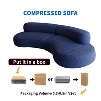 Sofá Modular Moderno de Tela con Esponja, Reclinable, Convertible, Extensible, Plegable, de Tres Plazas, Cuadrado, con Función de Masaje, para Apartamento o Almacén