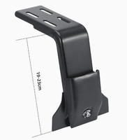 Support de fixation réglable noir et durable pour gouttière de toit et repose-pieds, 12-16cm 19-23cm, pour fourgonnette, compartiment de chargement et gouttière de toit de voiture