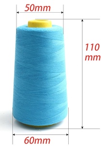 Aksesori Jahit Hitam Putih Benang Jahit Mesin Bordir Benang Jahit Poliester 40/2 - Product Image 3