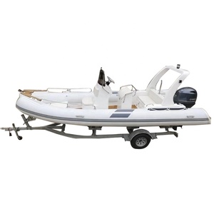 CE certificato PVC Hypalon costola 580 Yacht di lusso in fibra di vetro gonfiabile usato pesca Sport barca per la vendita - Product Image 3