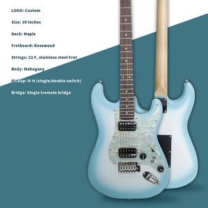Guitare électrique ST OEM de haute qualité, 39 pouces, en bois massif, 6 cordes, simple ou double, pour débutants - Product Image 3