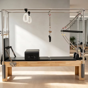 เครื่องพิลาทิส Cadillac รุ่น Full-tower <span class=keywords><strong>ป</strong></span>ี 2026 แบบ <span class=keywords><strong>3</strong></span> in 1 สำหรับใช้งานเชิงพาณิชย์ พร้อมโครงไม้โอ๊ค - Product Image 1