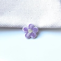 Mini patchs brodés de 1,5 cm, style coréen, fleur à cinq pétales, à thermocoller pour accessoires de cheveux, chaussures, chaussettes et chemises