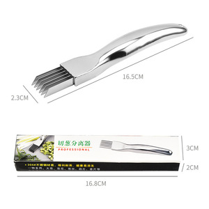 Chef Season Show Coupe-légumes multifonctionnel en acier inoxydable pour oignon vert, outil de découpe en tranches fines et longues, gadget de cuisine - Product Image 2