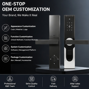 Serrure de porte haut de gamme, déverrouillage intelligent par mot de passe, contrôle par application TT, serrures d'appartement en alliage d'aluminium - Product Image 4