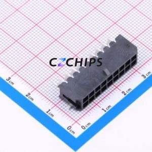 HC-MX3.0-2*9AWT-05 Wire-to-Board Pin Header SMD,P=3mm,Horizontal Mount Connector 2x9P 3mm Horizontal Mount Micro-Fit (MX 3.0) - Product Image 1