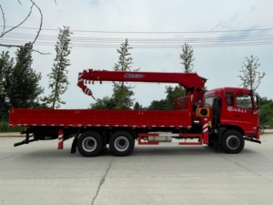 รถบรรทุกติดเครนไฮดรอลิก 14 ตัน 6x4 สำหรับยกวัสดุก่อสร้าง - Product Image 4