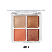 Palette de fards à paupières miniatures portables OEM ODM, poudre pigmentée mélangeable, logo personnalisé pour marque de cosmétiques à étiquette privée