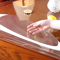 Boligao - Vente directe d'usine - Feuille souple transparente en PVC résistante aux taches et à haute durabilité pour nappes