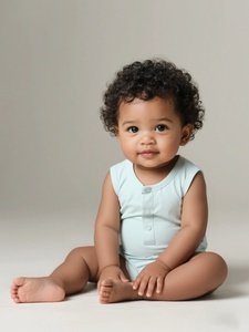 Combinaison bébé sans manches <span class=keywords><strong>OKIDS</strong></span> en fibre de bambou, douce et respirante, unisexe, couleur unie, rafraîchissante - Product Image 1