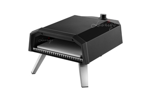 Grande fornello per pizza a legna da esterno in acciaio inossidabile da ristorante in ghisa con forno a gas portatile da 12 pollici per pizza - Product Image 3