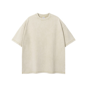 T-shirt Vintage Estiva Personalizzata all'Ingrosso, Manica Corta, Collo Largo, Stile Street - Product Image 5