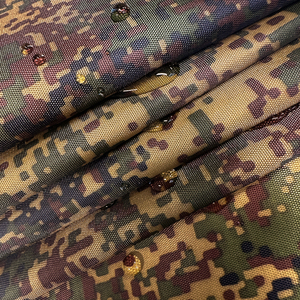 Nhà máy trong kho in kỹ thuật số 210D Oxford không thấm nước với lớp phủ PU cho lều ngoài trời 90gsm Poly ngụy trang cắm trại Oxford - Product Image 4