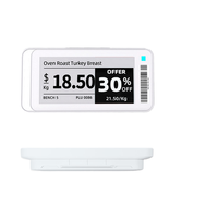 Label Rak Elektronik Plastik ABS 4 Warna Zkong, Label Harga E-paper Supermarket dengan Koneksi BLE, Daya Tahan Baterai 3-5 Tahun
