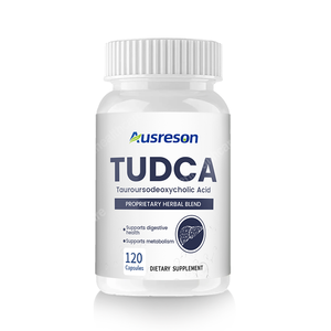 Ausreson OEM Capsules de Complexe <span class=keywords><strong>TUDCA</strong></span> 500mg 1000mg 1500mg – Soutien Hépatique, Détox et Nettoyage – Compléments Biologiques de <span class=keywords><strong>TUDCA</strong></span> - Product Image 1