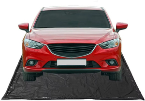 Tapis de confinement pour zone de lavage industrielle OEM |   Bâche en PVC tissée unie sur mesure, robuste, pour garage, concessionnaire, lavage de camions - Product Image 6