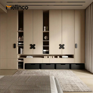 Melinco <strong>Customized</strong> Same Color Door Freestanding Wall Cabinet Series Bedroom <strong>Closet</strong> Wardrobe Modern Apartment Living Room - Product Image 3