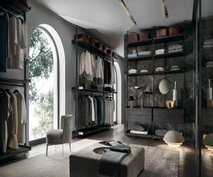 Minimalista passeggiata nell'armadio organizzatore di stoccaggio costruito in camera da letto armadio moderno a forma di L armadio in legno massiccio per appendere i vestiti - Product Image 3