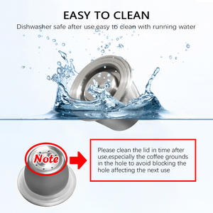 1 capsule de café réutilisable en acier inoxydable pour <span class=keywords><strong>Nespresso</strong></span>, 1 tamper inclus - Product Image 6