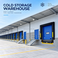 Système de stockage frigorifique de grande capacité de 10 000 tonnes, chambre froide sur mesure pour supermarché, cuisine centrale, chaîne du froid