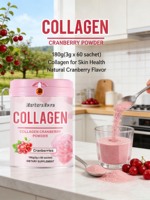 Exportation transfrontalière Titok Best-seller COLLAGÈNE EN POUDRE DE CANNEBRIE 180g (3g X60 sachets) Saveur Canneberge Améliore l'état de la peau