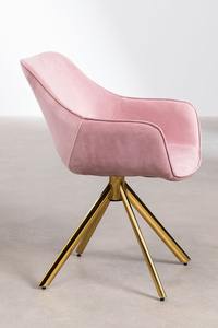 Chaise de salle à manger pivotante Design moderne nordique 360 avec pieds en métal Fauteuil de vente chaude pour restaurant café salon hôtel - Product Image 2