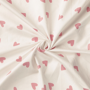 Tela de satén 100 algodón con estampado digital, muselina lisa con estampado de corazones de amor, para disfraz - Product Image 2