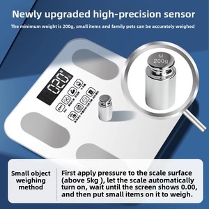 Độ Chính Xác Cao Thông Minh Kỹ Thuật Số Cơ Thể Chất Béo Quy Mô Có Thể Sạc Lại Nhỏ Trọng Lượng Cơ Thể Trọng Lượng Thiết Bị Cho Phòng Tắm Và Ký Túc Xá Sử Dụng - Product Image 5